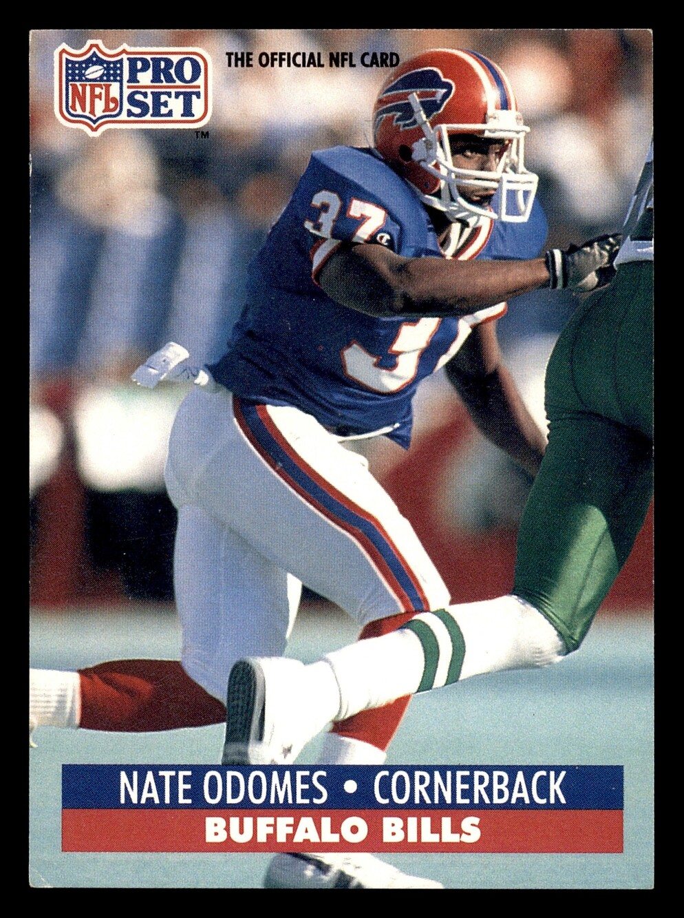 1991 Pro Set Nate Odomes Buffalo Bills Football Card #80 Vintage